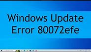Windows Update Error 80072efe (QUICK FIX) Three Steps