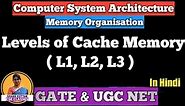 L-3.8 Levels of Cache Memory | L1, L2, L3 Cache | Memory Organisation | COA | Shanu Kuttan