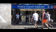 Prague main train station - Prague, Czech Republic [4k Ultra HD 60fps]