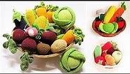 How to make a crochet patterns vegetables & fruit ideas/Amigurumi vegetables & food crochet pattern