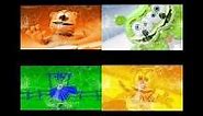 Mix of 4 videos from youtube : Gummy Bear Song HD (Four Cracked Screen Versions at Once)