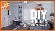 DIY Built-In Bookshelves | The Home Depot