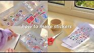 how to make your own stickers 🍥 | without sticker paper