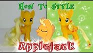 MLP Applejack Hair Styling Tutorial / How to Style Applejack -- MLP Custom