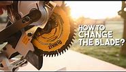 How to change the blade on a miter saw