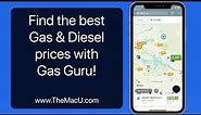 Use the Gas Guru App to quickly find the lowest Gas or Diesel prices near you or along your route!