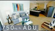 ADU Floor Plans - 750 square feet - 2 bedrooms 1 bathroom