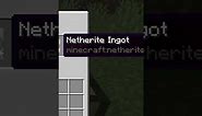3 netherite ingots | Netherite