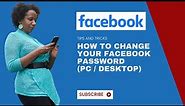 How To Change Facebook Password ???? (PC / Desktop Computer) 2023 - YouTube