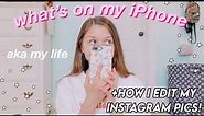 what's on my iPhone 8 plus 2020!