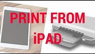 How to print from iPad?