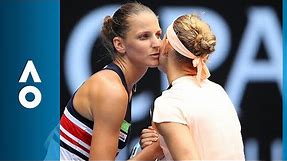 Lucie Safarova v Karolina Pliskova match highlights (3R) | Australian Open 2018