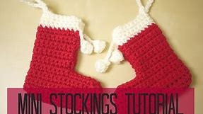 CROCHET: Mini christmas stocking tutorial | Bella Coco