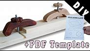 Hold Down Clamp making / Full Size PDF Template hold down clamp homemade