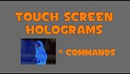 TouchScreen Holograms - How to create clickable holograms