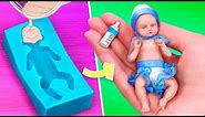 11 DIY Baby Doll Hacks and Crafts / Miniature Baby, Crib and More!