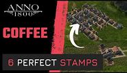 ANNO 1800 - 6 perfect STAMPS & ITEMS for COFFEE production! - 2023
