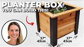 YOU Can BUILD This STUNNING Raised Planter Box // DIY Woodworking