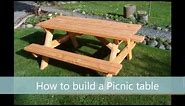 How to build a picnic table - A step by step guide