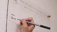 Premium Ultra-Clear Acrylic Wall Calendar Dry Erase | Oversize 24"x18" | Monthly Planner for Office and Home | Large Acrylic Calendar for Wall | Acrylic Calendar | 3 Standoff Screws