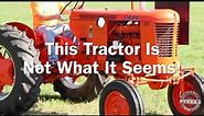 This Tractor Is NOT What It Seems! One Of A Kind Experimental J. I. Case Tracor