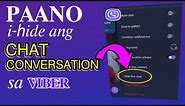 HOW TO HIDE CHAT CONVERSATION ON VIBER! || quick and easy tutorial |Paano mag hide ng chat sa viber