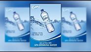 Water Bottle Flyer Design in Photoshop Tutorial