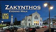 Zakynthos Greece in 4K 60fps HDR ( UHD ) Dolby Atmos 💖 The best places 👀 , Evening walking tour