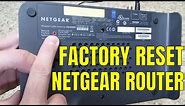 Reset/Restore Netgear Wireless Router to Factory Default Settings