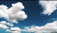 4K🔵Blue Sky and Clouds Timelapse - FREE Stock video