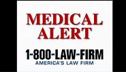 1-800-LAW-FIRM TV Spot, 'Medical Alert: Benicar'