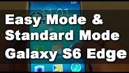 Samsung Galaxy S6 Edge: Switch Home Screen Between Easy Mode and Standard Mode