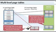 Virtual Memory: 12 Multi-level Page Tables
