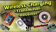 Wireless Charger Transmitter And Receiver Modules.How to use Universal Portable Qi Charging systems