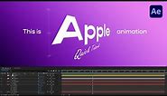 Apple Style 3D Perspective Title Animation | After Effects Tutorial