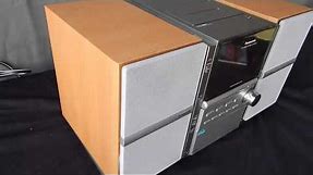 Panasonic SA-PM16 Compact Shelf 5-CD Changer Stereo System