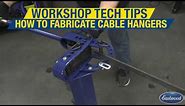 Workshop Tech Tips - How to Make Custom Cable Hangers - Heavy Duty Metal Bender - Eastwood