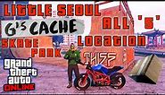 All 5 G's Cache Locations at LITTLE SEOUL - Skate Park | GTA 5 Online | Geralds Cache Spawn Points