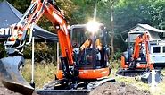 Kubota Excavator using 360 Degree Bucket