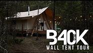 2023 Wall-tent Tour (14X20 canvas tent on raised platform) BC Canada