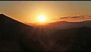 Beautiful Golden Mountain Sunset Time Lapse Royalty Free Stock Footage