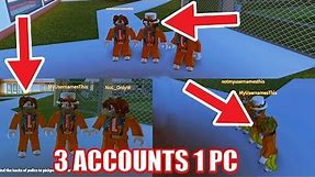 Playing 3 ROBLOX ACCOUNTS on 1 PC!!! | Roblox Jailbreak