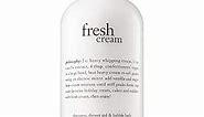 philosophy - fresh cream - cleanse, condition, smell sweet, soften skin & hair from head to toe - Notes of vanilla and sweet cream