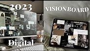 HOW TO MAKE A DIGITAL VISION BOARD FOR 2023/2024 | USING CANVA | Desktop & IPhone Wallpaper