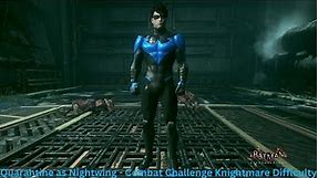 Batman: Arkham Knight - Blue New 52 Nightwing Suit Mod Gameplay