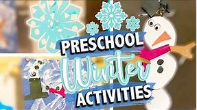 WINTER THEMED PRESCHOOL ACTIVITIES | Play-Based Preschool Winter Curriculum | The Carnahan Fam