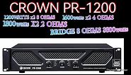CROWN PR-1200 PROFESSIONAL POWER AMPLIFIER