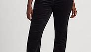 Lauren Ralph Lauren Plus Size Mid-Rise Straight Corduroy Pants - Macy's