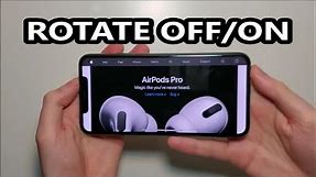 iPhone 11 How to Rotate & Lock Screen Orientation (Super Quick)