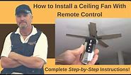 How to Install a Ceiling Fan With Remote Control: Complete Step-by-Step Instructions